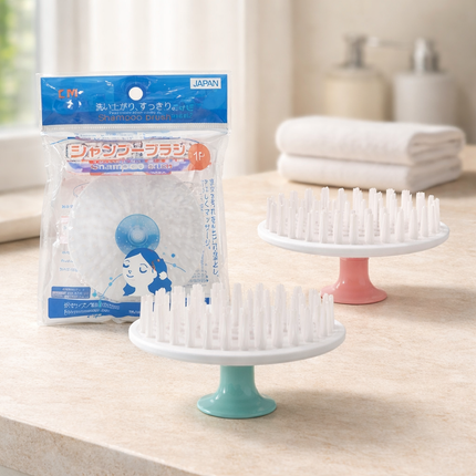 Handheld Shampoo Brush / Scalp Massager (Diameter = 3.2in / 8cm)