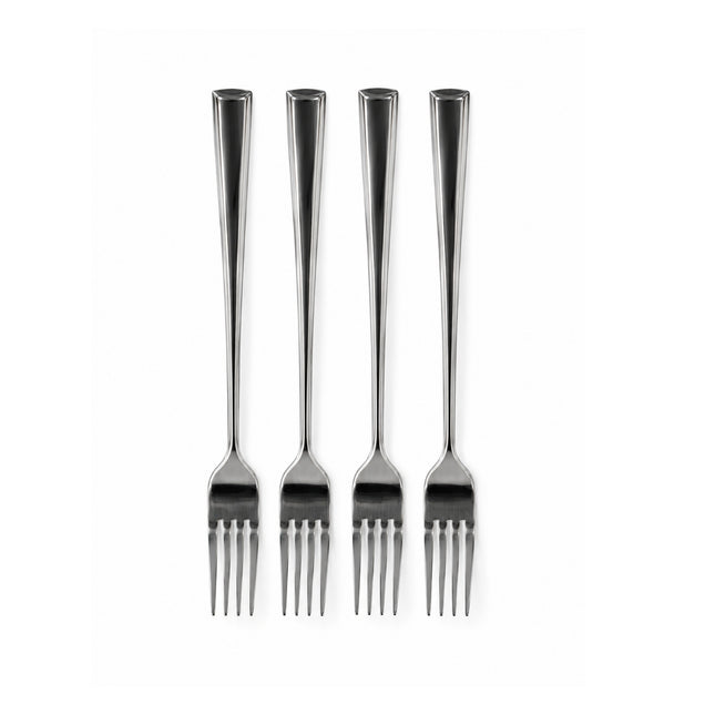 Kaizen Stainless Steel Dinner Fork Set – Mirror Finish, 7.5 in (19 cm), Set of 4 pcs