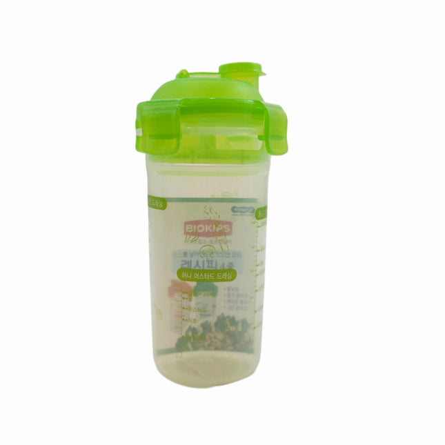 Komax Biokips Dressing Shaker Bottle - 500 ml / 16.9 fl oz - Leakproof 4-Lock Lid - Made in Korea