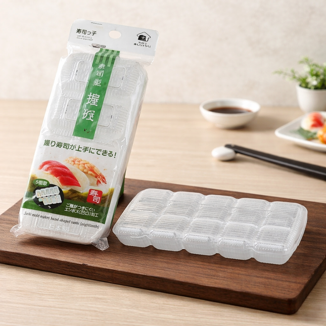 Sanada Seiko Nigiri Sushi Mold - 5-Piece Nigiri Sushi Maker - Made in Japan