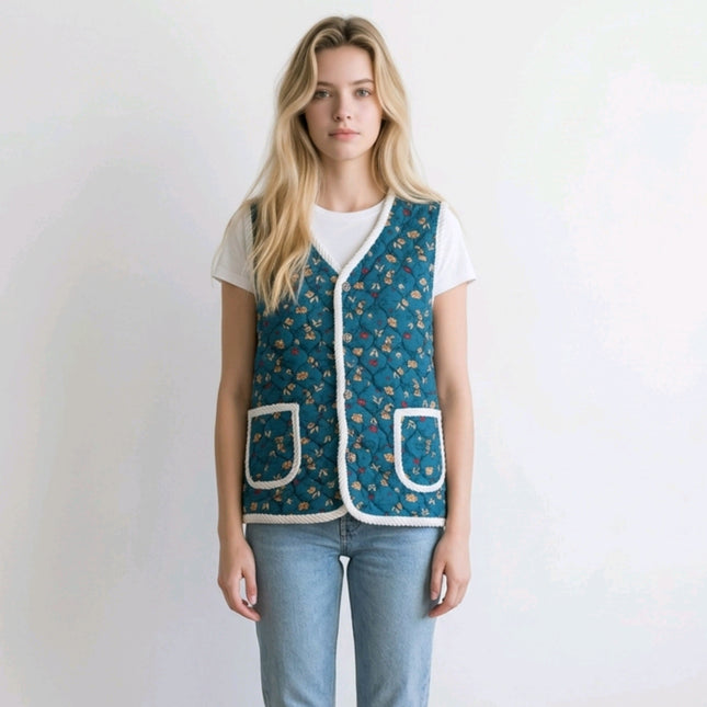 Korean Quilted Kimjang Grandma Vest (3 Designs)
