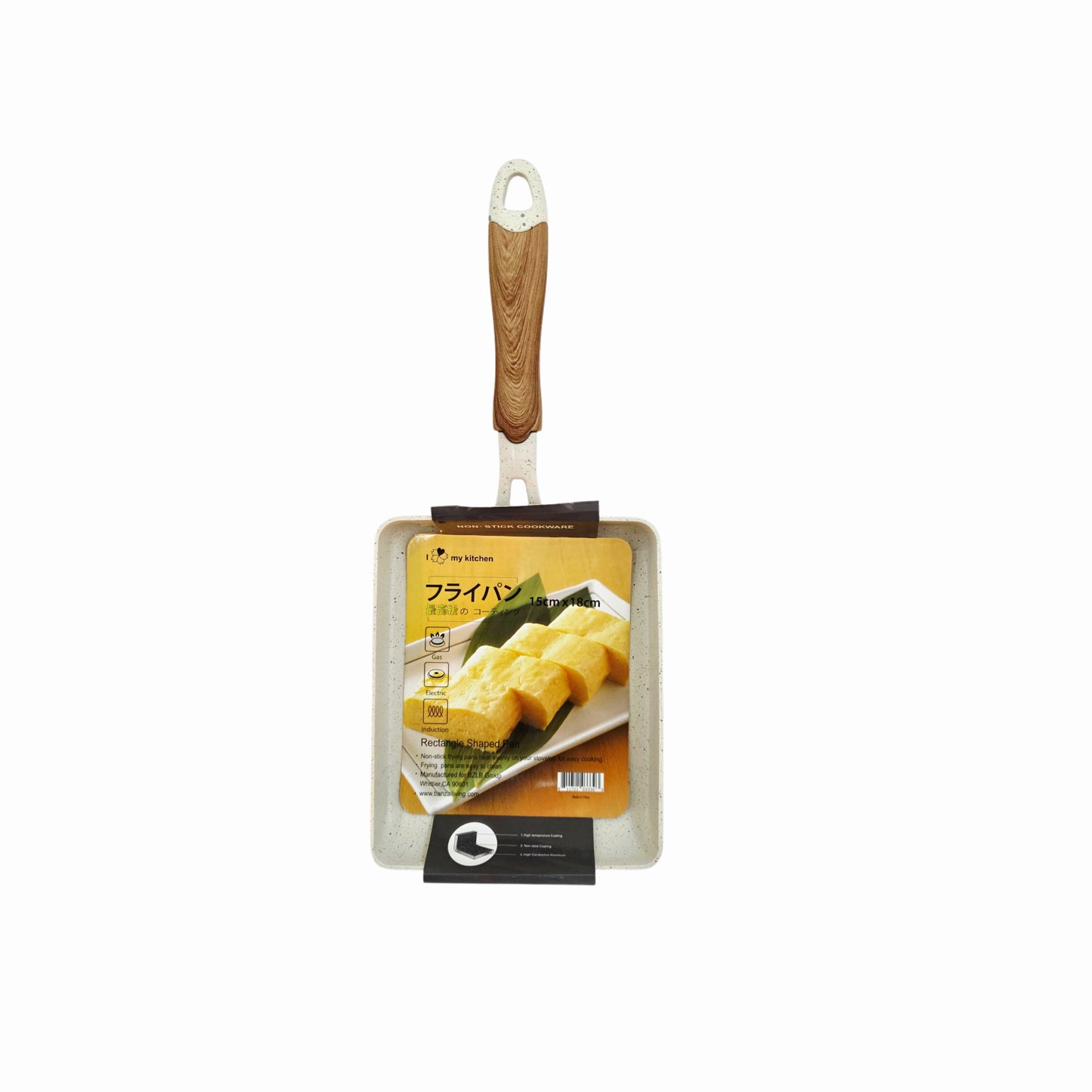 "I ❤️ my kitchen" Non-Stick Rectangle Frying Pan - Gas/Electric/Induction Ready