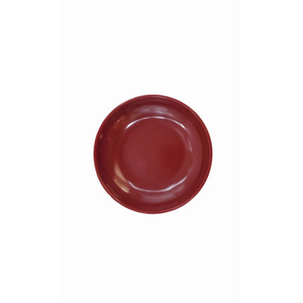 Red & Black Melamine Sauce & Condiment Dish – Round Dipping Dish, 2 Sizes