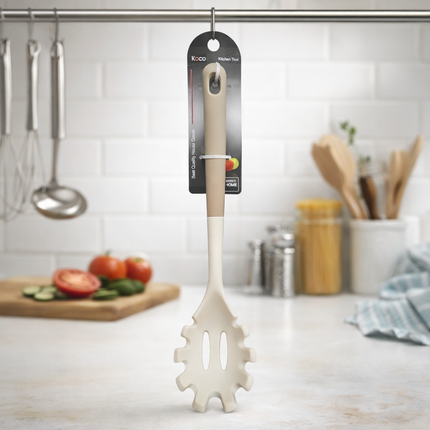 Home Art Silicone Noodle Ladle (13.8 in) – Heat-Resistant Pasta & Ramen Server