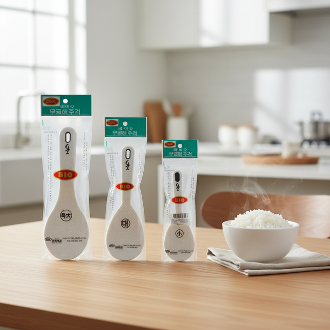 "DSC" Bio Rice Scoops/Spoons/Paddles (3 Sizes) - Made in Korea