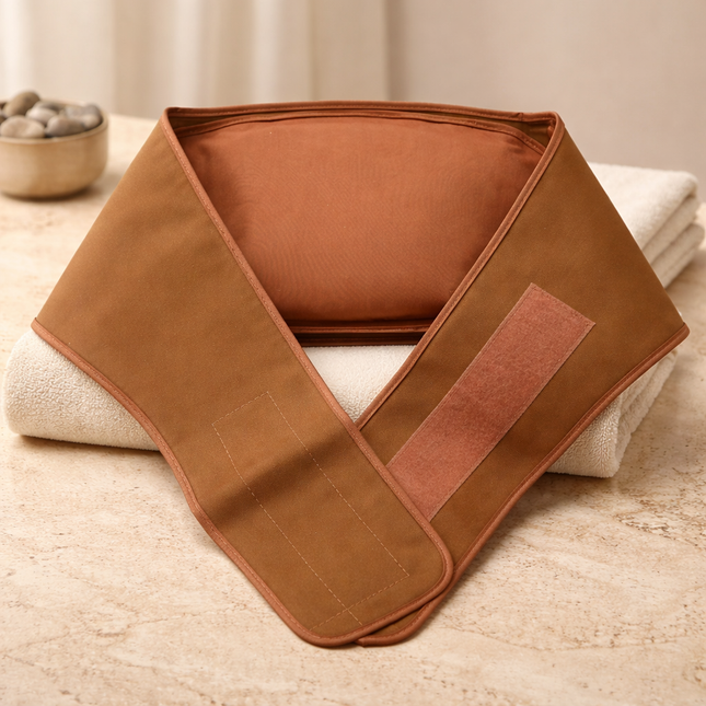 Dana Eun Loess Hot & Cold Waist Heating Pad Belt - 46" Long - Microwaveable Therapy Wrap - Made in Korea