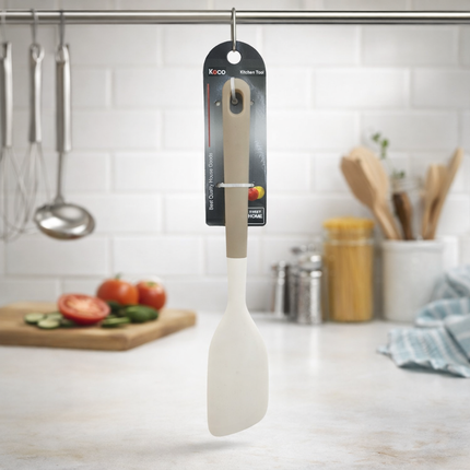 Home Art Silicone Slanted Spatula (12.2 in) – Heat-Resistant Kitchen Turner
