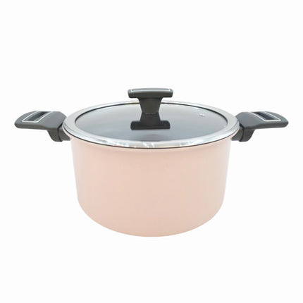 Tosco IH "Highborn" Premium Nonstick Ceramic 9.5" (24 cm) Stew Pot by Cera – Induction, Gas, Electric, Halogen & Hot Plate Ready – Made in Korea