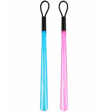 Home Art Extra Long Handle Shoehorn – 23.6" (60 cm) – 2 Colors (Blue or Pink)
