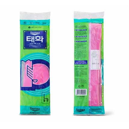 Taehwa "Large" Rubber Latex Dishwashing Gloves - Made in Korea