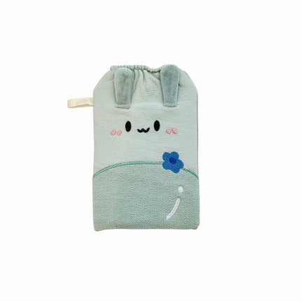 Premium Cute Rabbit Design Exfoliating Glove Wash Cloth/Towel