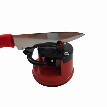 Bukcal Life Suction Base Knife Sharpener with Tungsten Carbide Blade - One-Handed Manual Knife Sharpening Tool - Strong Locking Suction Base