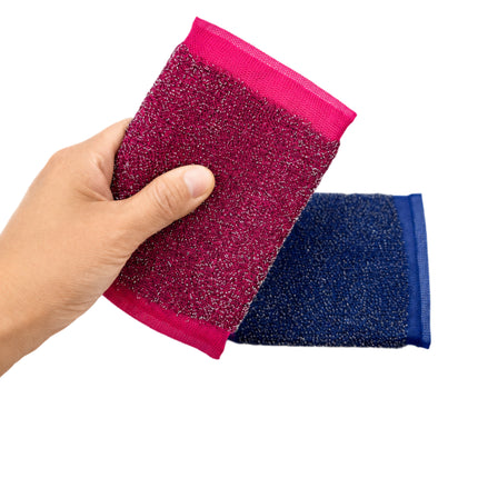 Ilynn Hi Scrubber Heavy-Duty Scouring Sponges – 2 Pack – Made in Korea
