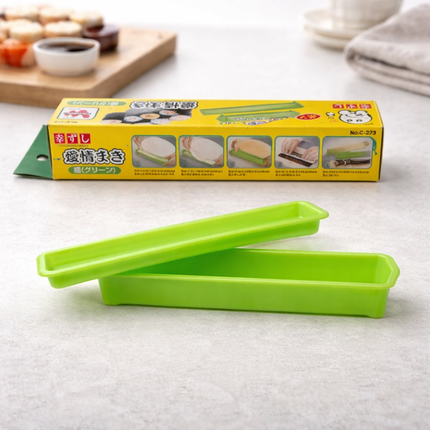 Japanese Hosomaki Sushi Roll Mold - Slim Roll Maker - Green - Made in Japan