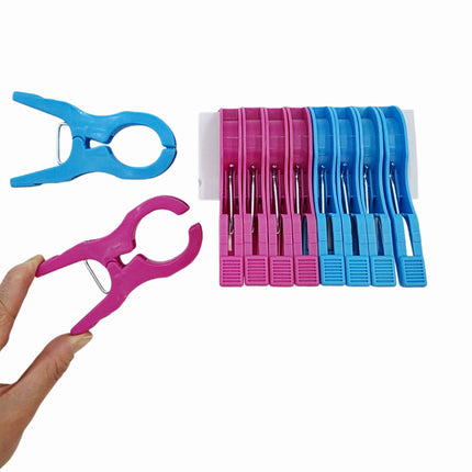 Korean Extra Large Plastic Clothespins (10 pcs) - 4 Inch Laundry Clips - Made in Korea