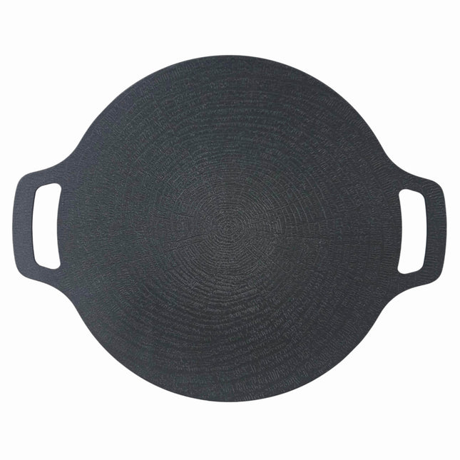 Lacena Large Korean Griddle Pan 36cm (14.2") - Sloped Round Grill Pan - Made in Korea