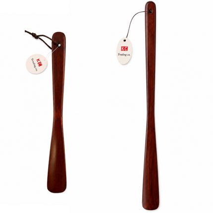 Wooden Lacquered Shoehorn with Hanging Hole – 2 Sizes (13" or 21")
