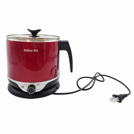Home Art CUTY Double-Wall Stainless Steel 304 Electric Ramen Cooker (1.8L) – Korean Electric Hot Pot - Multi-Pot