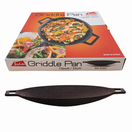 JoyLife Round Korean Griddle Pan 33cm (13") - Inward-Sloped Griddle - Made in Korea