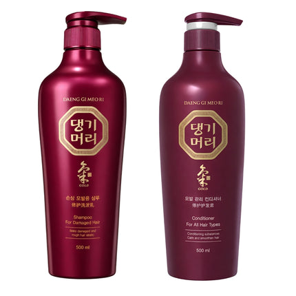 Daeng Gi Meo Ri Gold (Shampoo Or Conditioner) - 500 ml / 16.9 fl oz - Korean Herbal Hair Care - Made in Korea