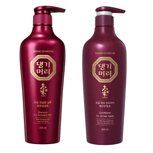 Daeng Gi Meo Ri Gold (Shampoo Or Conditioner) - 500 ml / 16.9 fl oz - Korean Herbal Hair Care - Made in Korea
