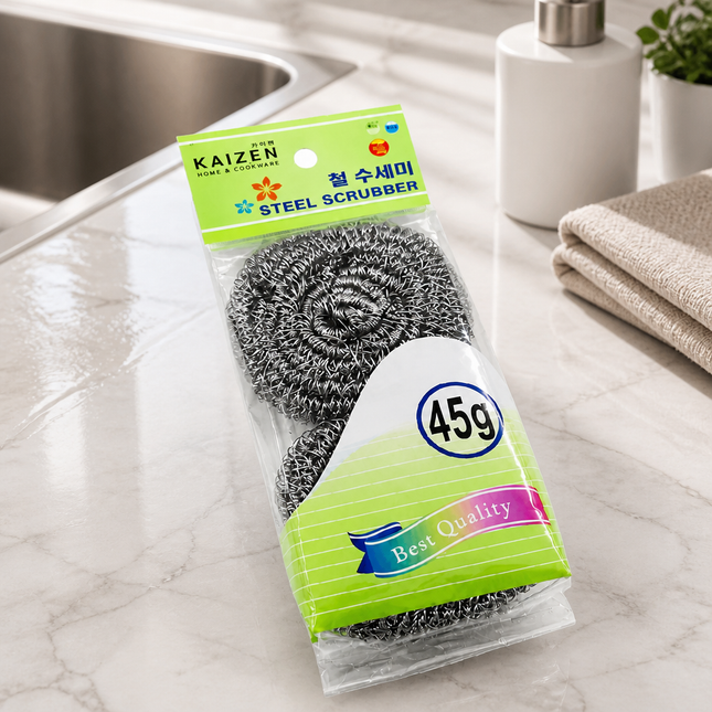 Kaizen Stainless Steel Scrubbers - 45g - 2 Pack