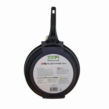 Mommycook 6-Layer Marble Coating Frying Pan with Heat-Resistant Handle (4 Sizes) - Made in Korea
