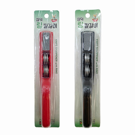Samduk 2-in-1 Handheld Knife Sharpener with Whetstone (2 Colors) - Designed in Korea, Made in Vietnam
