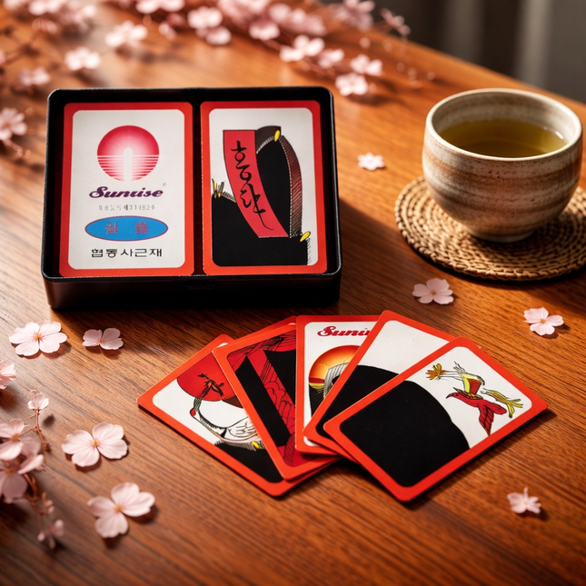Korean Hwatu Cards (Go-Stop aka Godori) - Traditional Korean Flower Card Poker Game - Made in Korea