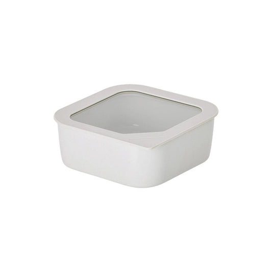 Neoflam Fika One 900ml (30oz) Ceramic Square Food Storage Container - Tempered Glass & Silicone Lid - Made in Thailand