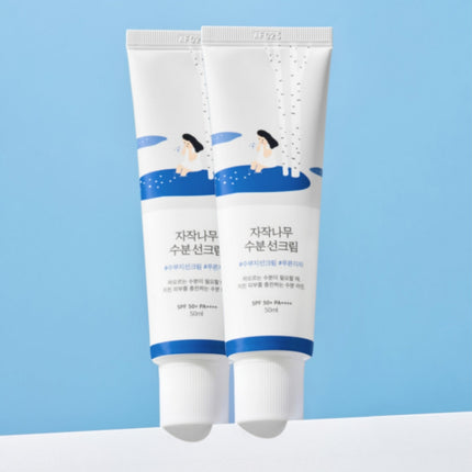 ROUND LAB Birch Juice Moisturizing Sunscreen SPF45 Broad Spectrum – Hydrating Daily UV Protection (50ml / 1.69 fl oz) - Made in Korea
