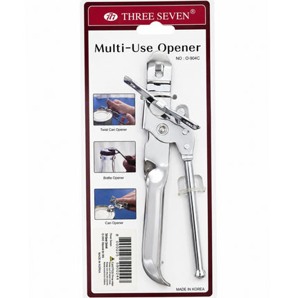 777 Three Seven Multi-Use Can & Bottle Opener – Stainless Steel – Made in Korea