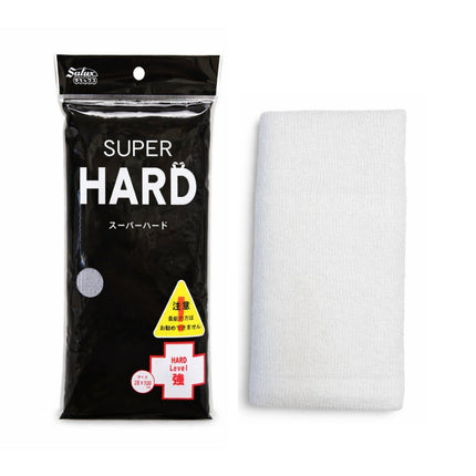 Salux Authentic Super Hard Exfoliating Bath Towel (11 x 39.4 in / 28 x 100 cm) - Wash Cloth / Skin Cloth - Made in Japan - Comes in 3 Colors