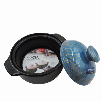 Kitchen Flower Lucia Ceramic Porcelain Cookware Hot Pot & Lid (3 Sizes) – Made in Korea