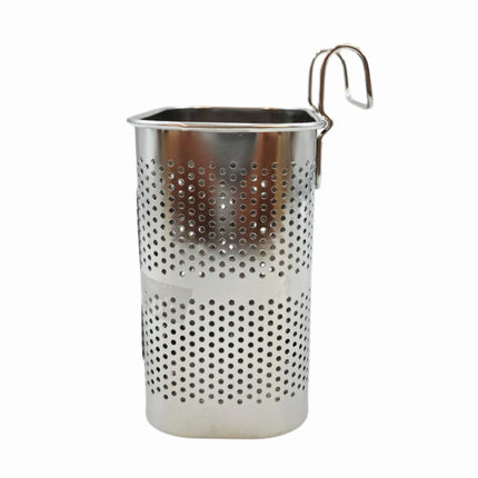 Koco Stainless Steel Perforated Spoon & Chopstick Holder - Rectangular Utensil Drying Organizer