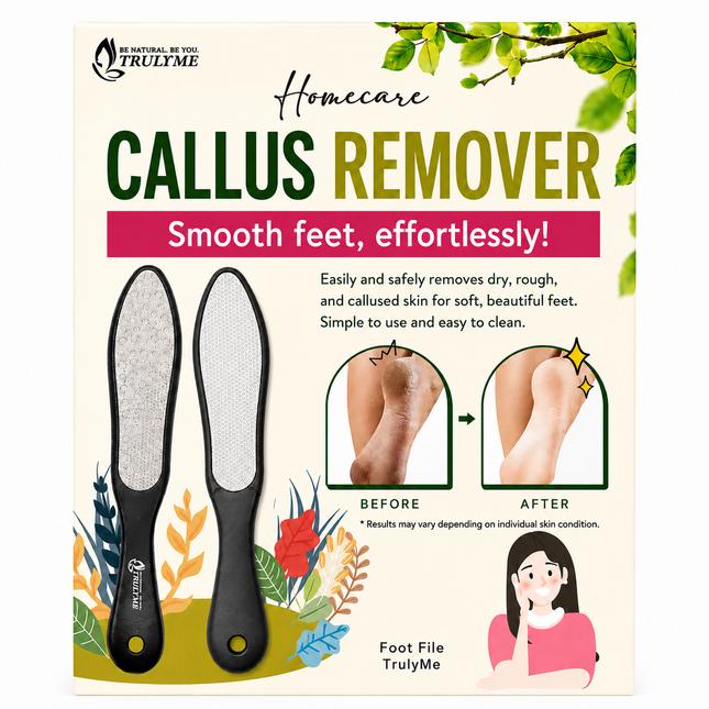 "TrulyMe Homecare" Dual-Sided Foot Callus Remover & Foot File