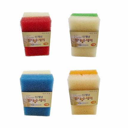 Dolphin New-Concept Filter Dish Sponge 2-Pack | Scratch-Free, Fast-Dry Mesh Cleaning Sponge/Scrubber