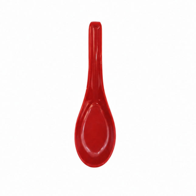 Red & Black Melamine Soup Spoon – 5.5 in