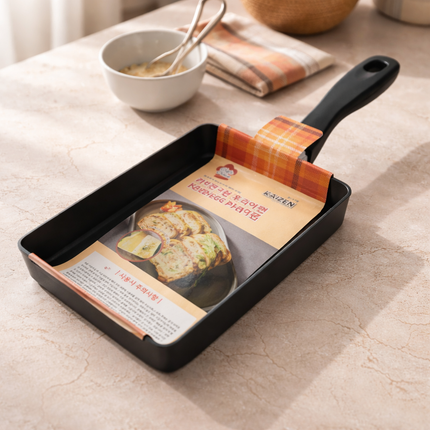 Kaizen Nonstick Korean Egg Pan (5 x 7 in.) - Rectangular Tamagoyaki Omelet Pan
