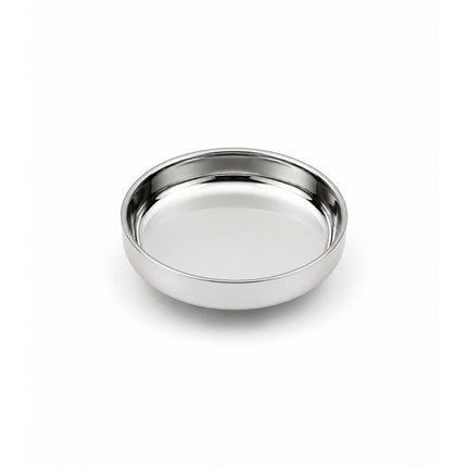 Double-Walled Stainless Steel Side Dish Plate, Korean Banchan Plate, 3 Sizes