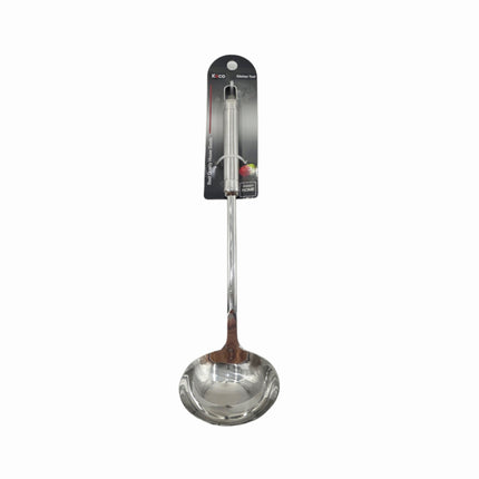 Home Art Pure Stainless Steel Ladle (2 Sizes) - Small & Large - Soup Serving Spoon