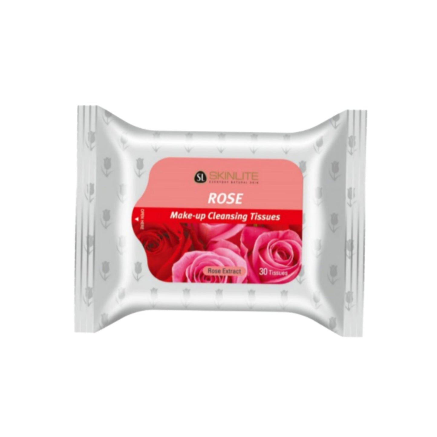SKINLITE Makeup Removing Facial Cleansing Tissues (30pc Pack) - 4 Types (Aloe, Cucumber, Orange, Rose) - Made in Korea