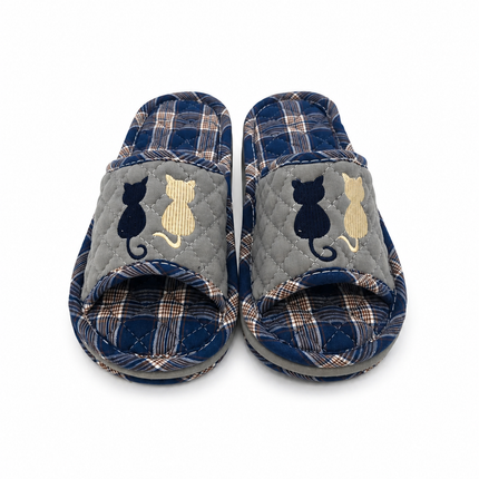 Home Art Men's Triple-Padded Quilted House Slippers (2 Colors) – One Size (Fits Most)