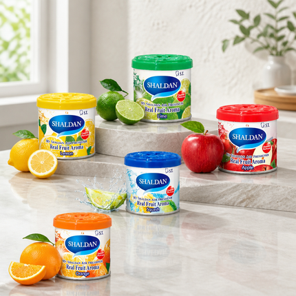 Shaldan Real Fruit Aroma Gel Air Freshener – 5 Scents – Formulated in Japan