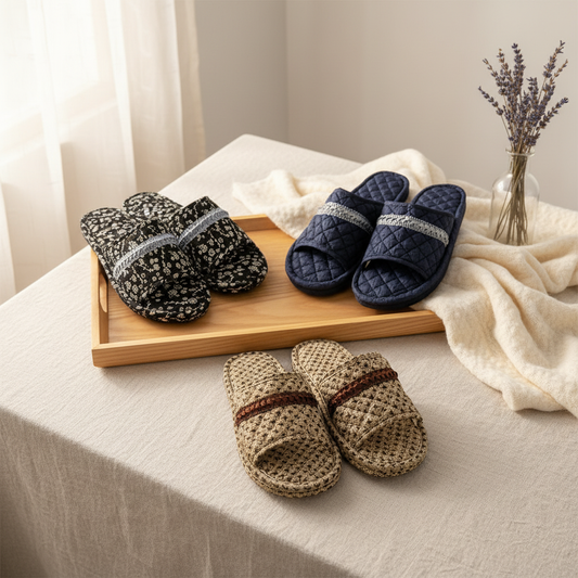 Men's Quilted House Slippers (3 Colors) - One Size (Fits Most Men)