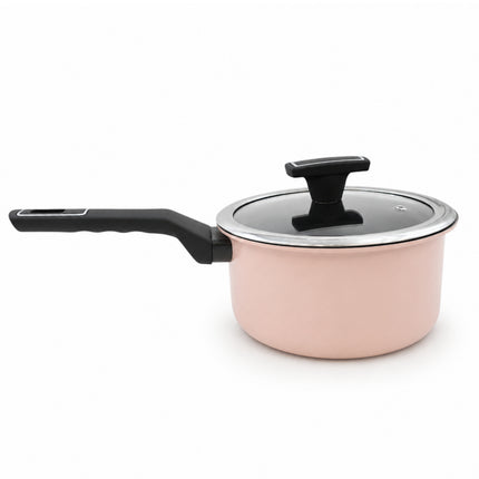 Tosco IH "Highborn" Premium Nonstick Ceramic 7" (18 cm) Sauce Pan by Kaizen – Induction, Gas, Electric, Halogen & Hot Plate Ready – Made in Korea