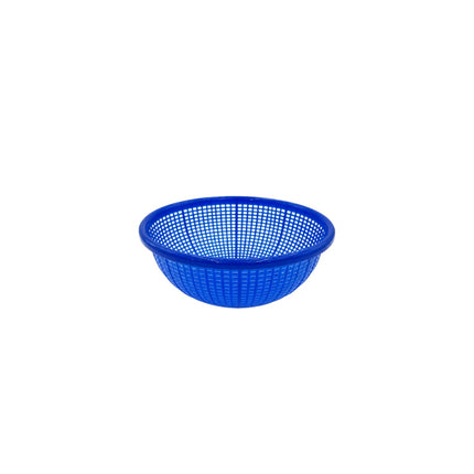 Compact Plastic Mesh Drain Basket Colander - 2 Colors (Blue or Red) - 2 Sizes (6.9" or 8.3") - Made in Korea