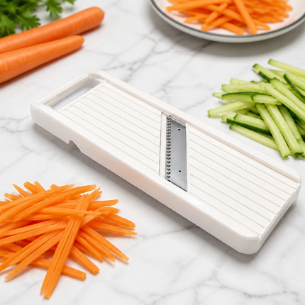Minecook Adjustable Julienne Vegetable Slicer with Stainless Steel Blade - Made in Korea