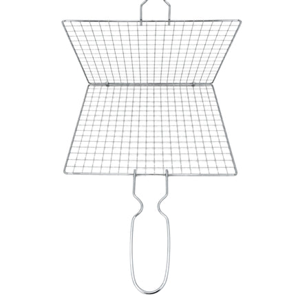 Kaizen Lightweight Double-Layer Square BBQ Grill Basket with Handle – 2 Sizes - 10.25" (26 cm) or 13" (33 cm)