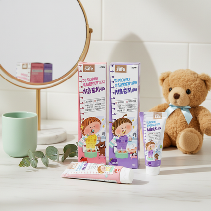 Safe Baby & Kids Toothpaste (Grape & Strawberry) - made in Korea